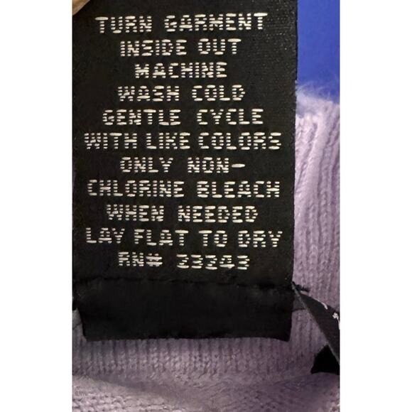 New York & Company Womens Small Light Purple Ruffled Cardigan Sweater - Picture 3 of 7